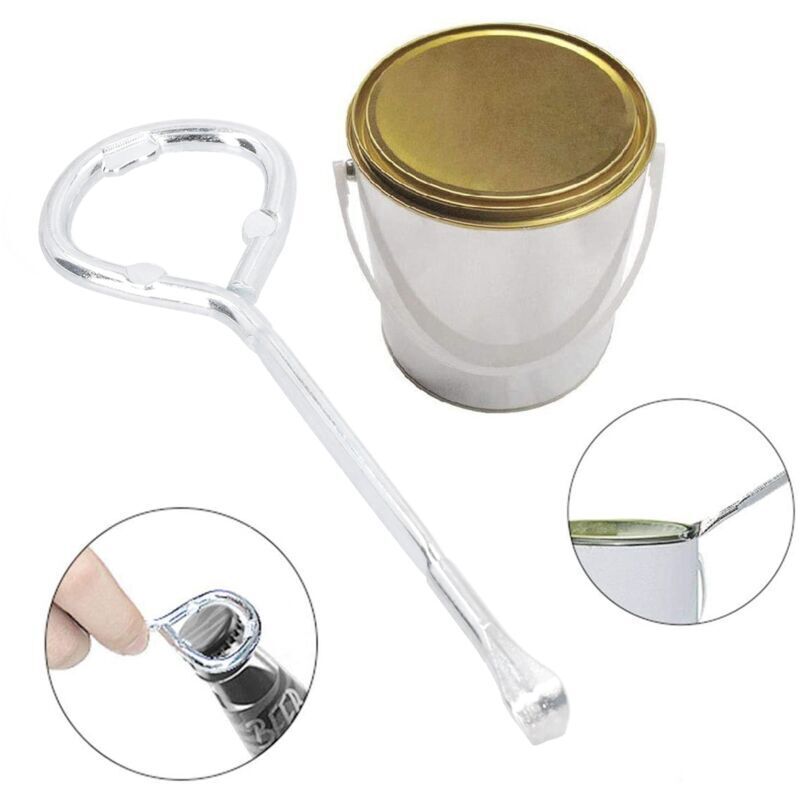 Farbeimer-Flaschenöffner, Farbdosenöffner aus legiertem Stahl, 2 Stück, 5-l-Farbdosenöffner, geeignet für Farbdosen, geeignet für Flaschenöffner