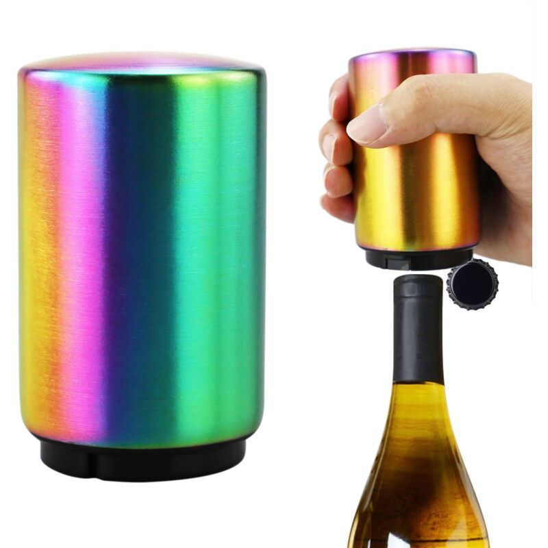 Farbenfroher Flaschenöffner, Druckflaschenöffner, magnetischer Flaschenöffner, automatischer Flaschenöffner, Kapselöffner, Flaschenöffner aus