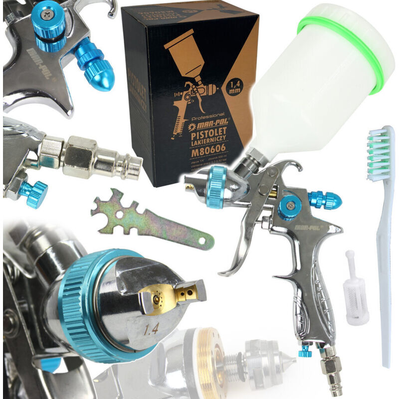 Farbsprühpistole 1,4 mm HVLP Lackierpistole Lakierpistole Spritzpistole