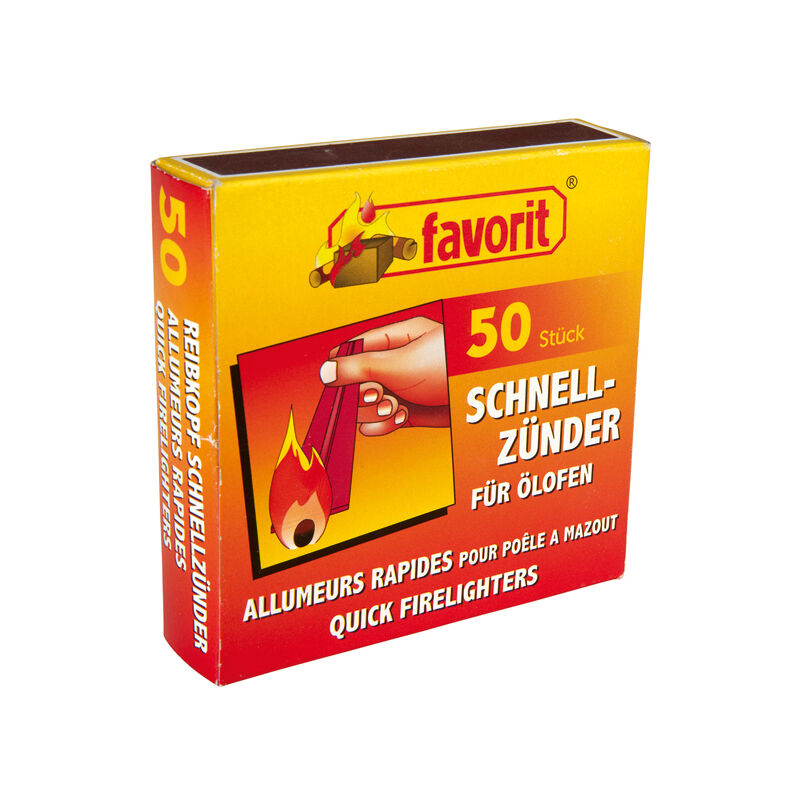 Favorit Schnellanzünder für ülöfen, 50 Streifen