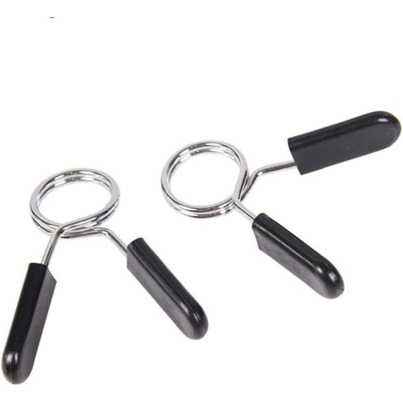 Federklemmen für Gewichte, Hanteln, Stoppfederscheibe 25 mm, Federverschlussmanschetten für Bodybuilding-Training (2 Stück)