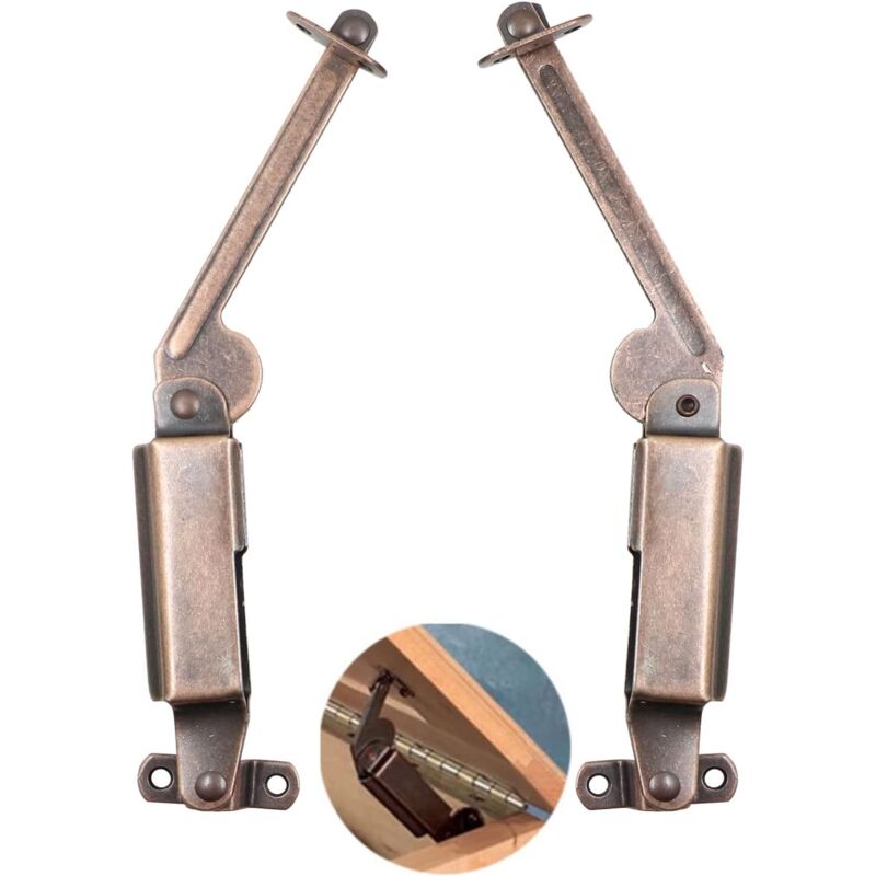 Ersandy - Federscharnier-Schranktürunterstützung – Eisen-Stoßdämpfer, Federpuffer, Deckelstützscharnier für Schrank, Küche, Klappe, Schrank,