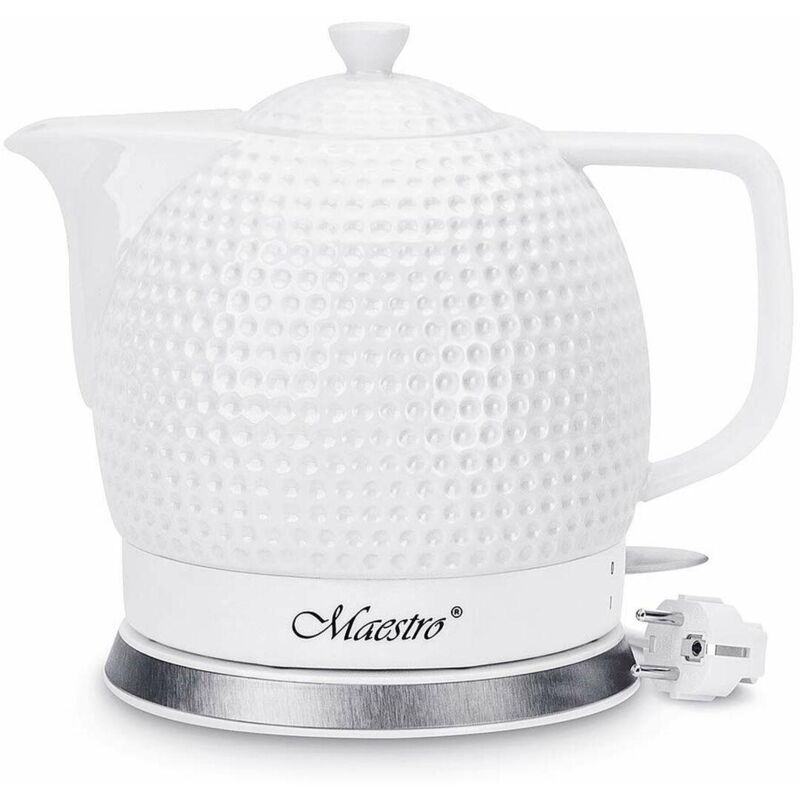 Keramik-Wasserkocher, kabellos, Golfball-Design, 1,5 l, 1200 w, moderner Retro-Wasserkocher
