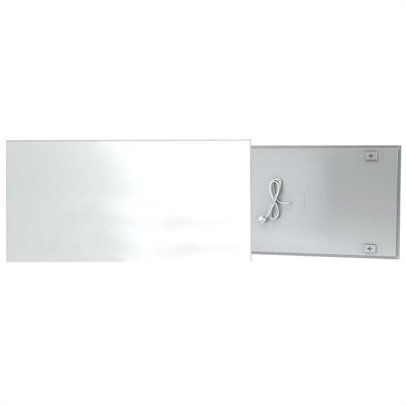 Ecosun Glasheizung Infrarotheizung 500/600 Watt Wandheizung Heizkörper Weiß / 600 - Fenix