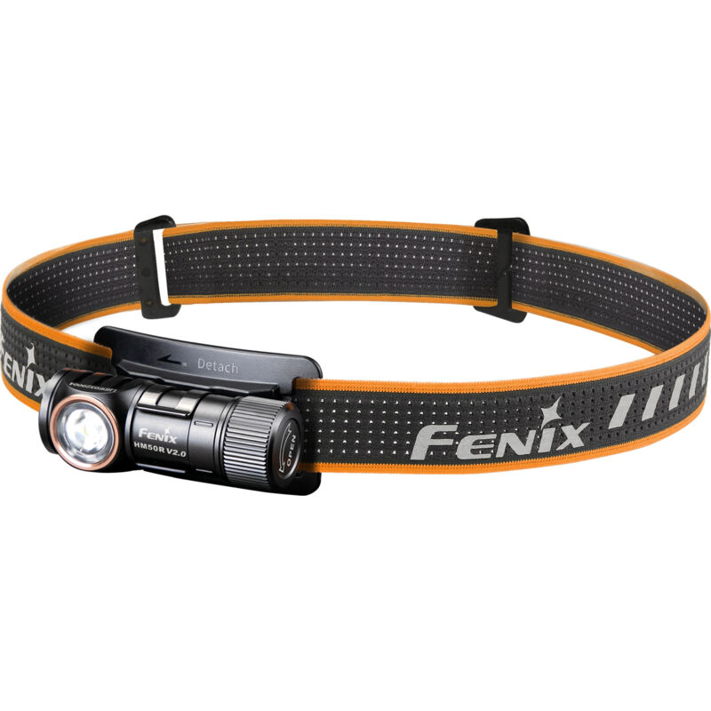 Fenix - LED-Stirnlampe HM50R V2.0, Akkubetrieb, schwarz