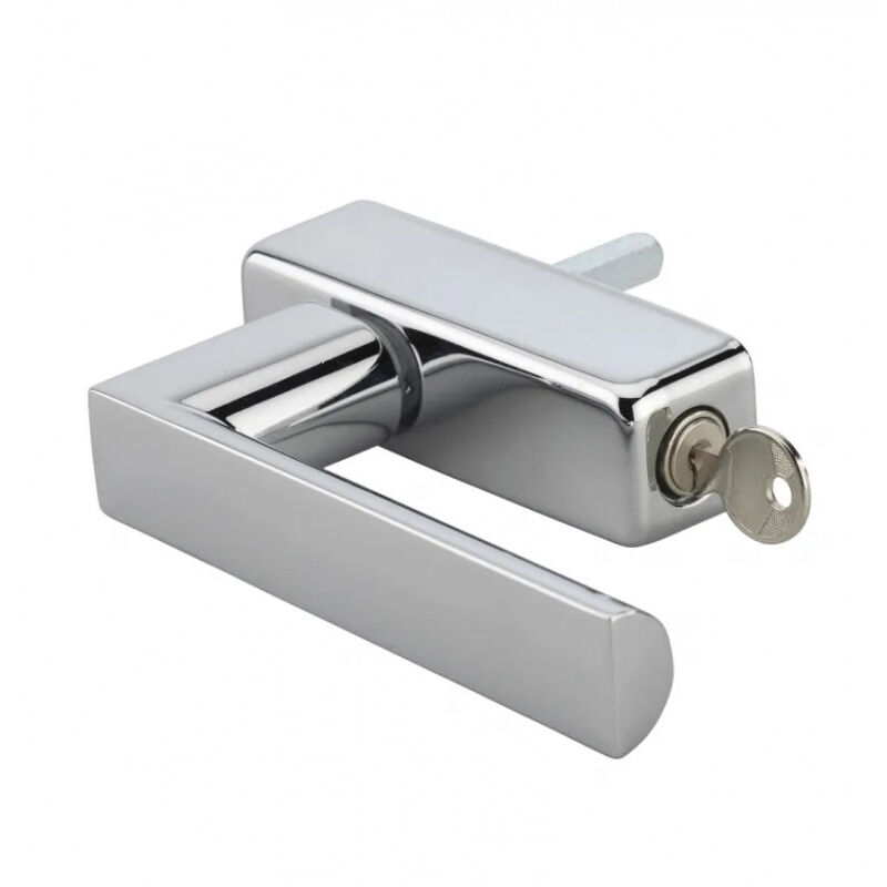 Fenstergriff, Fifty-Drücker mit Schlüssel und verdeckter Schraube, polierte Chromlegierung