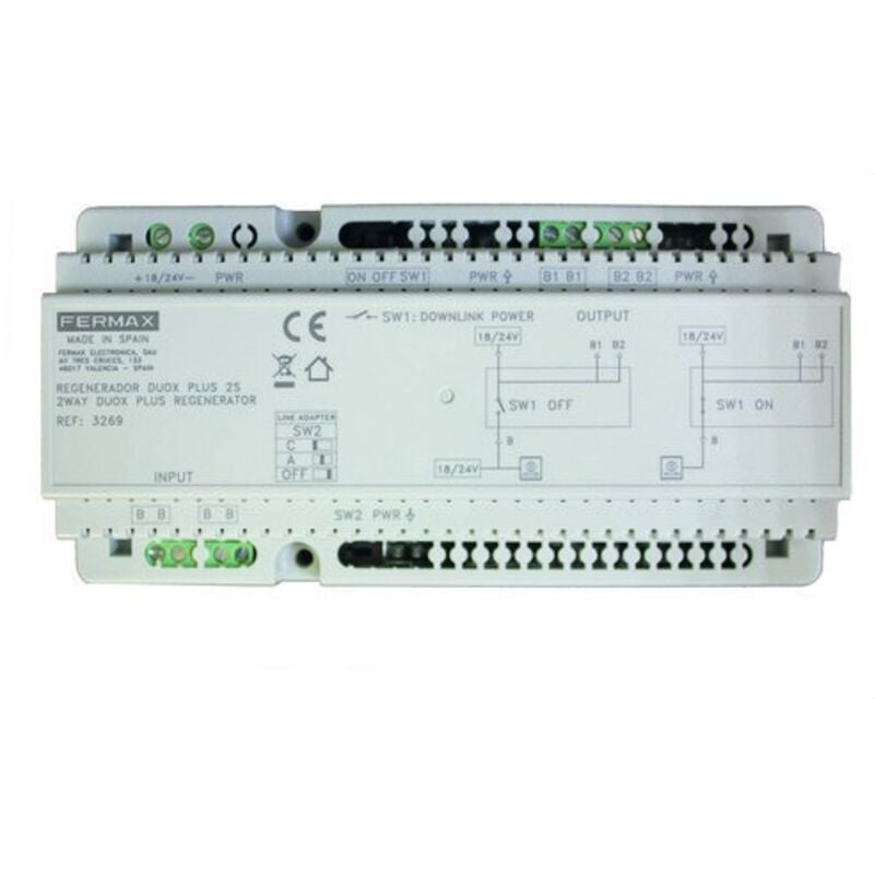 3269 duox plus Regenerator 2 Ausgänge. Zwischengerät einer DUOX-Anlage - Fermax