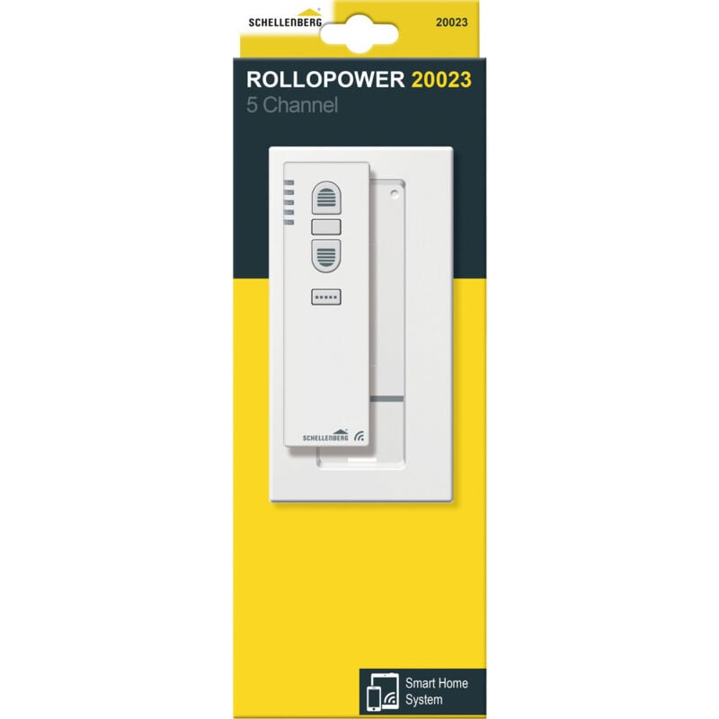 Fernbedienung für Jalousien, 5 Kanäle, Weiß, 20023 - Schellenberg