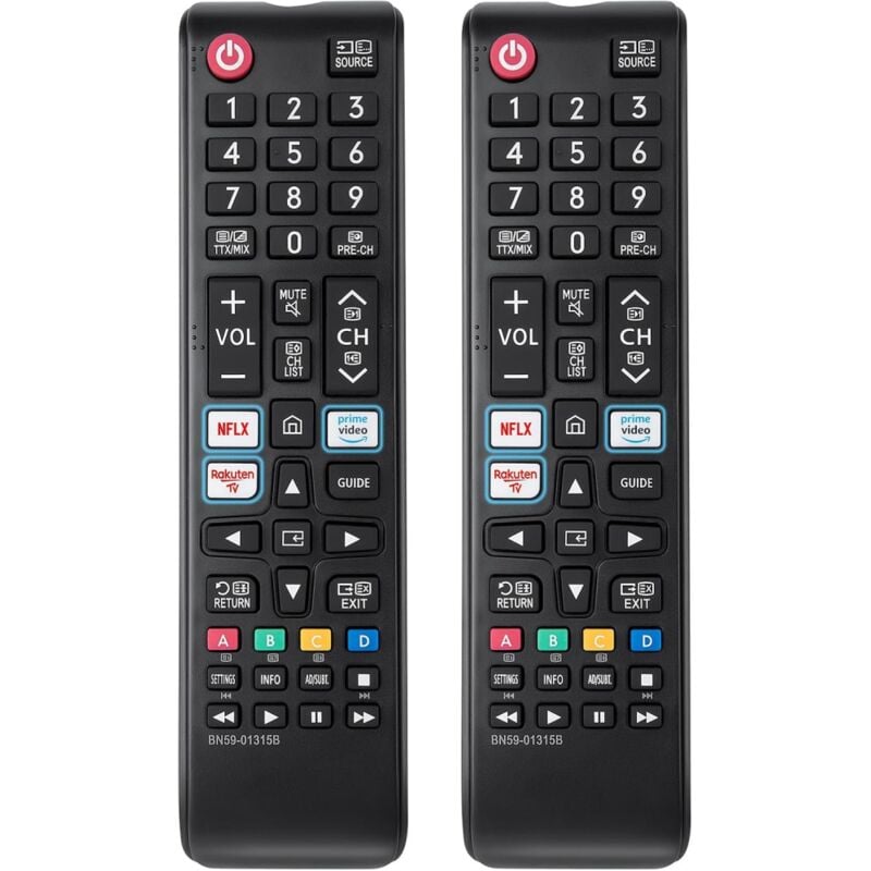 Fernbedienung für Samsung Smart TV, Universalfernbedienung für Samsung TV (2 Packungen)
