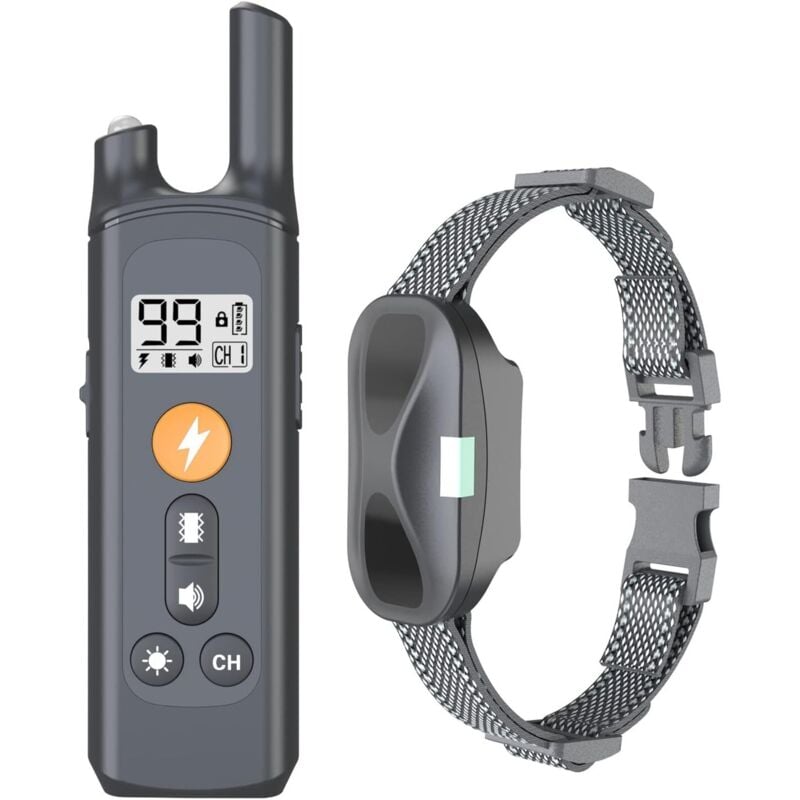 Ferngesteuertes Hundeerziehungshalsband, elektrisches Hundeerziehungshalsband mit 4 Trainingsmodi, wasserdichtes und stoßfestes