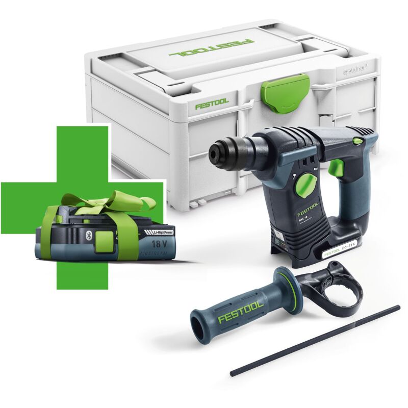 Festool - Akku-Bohrhammer bhc 18 Basic mit 1x 4,0 Ah Akku im Systainer
