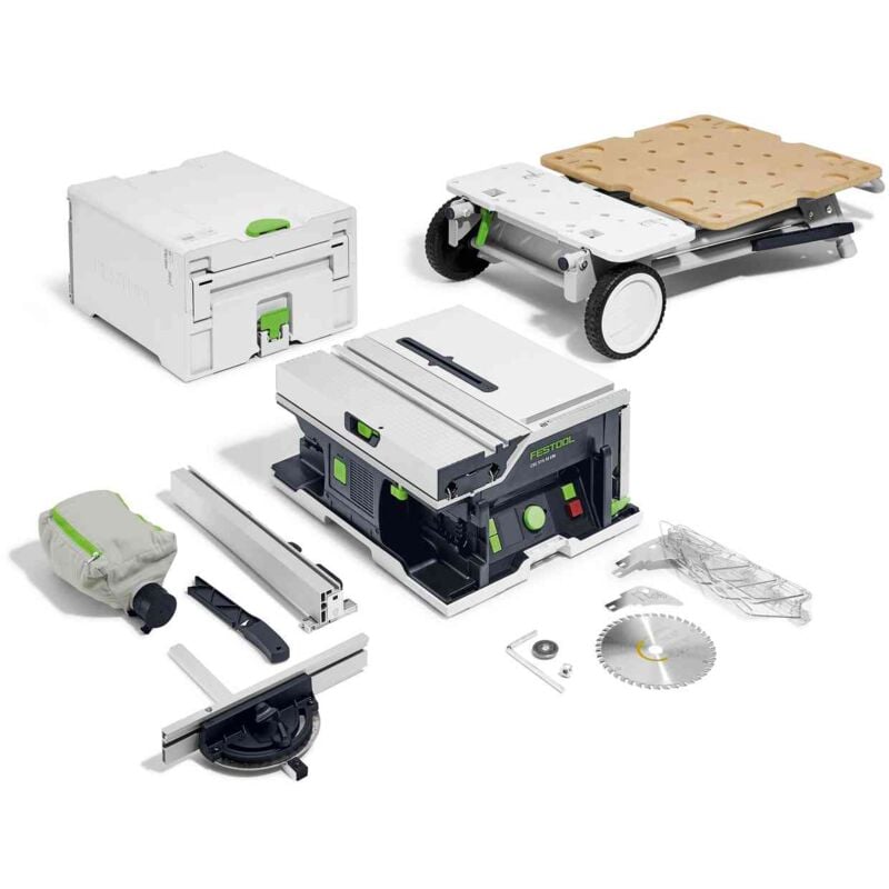 Festool - Akku-Tischkreissäge csc sys 50 EB-Basic-Set + Untergestell ug-csc-sys
