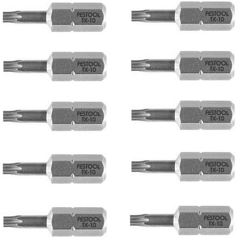 Bit Torx tx 10 25mm 10 Stück Akkuschrauber 490504 - Festool