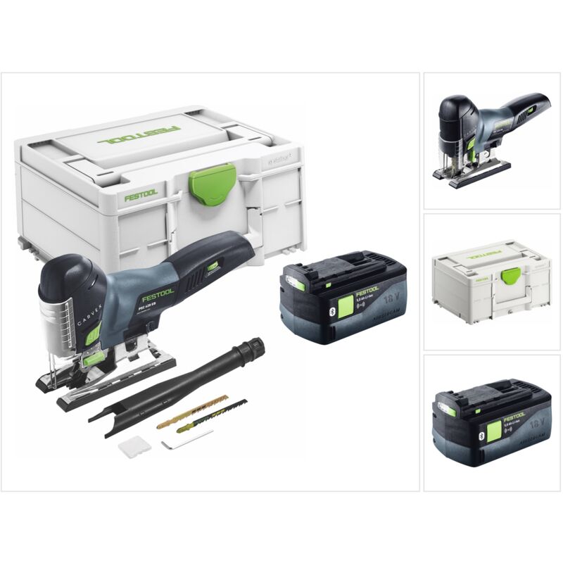 Akku-Pendelstichsäge carvex psc 420 EB-Basic + 1 Akku 5,0 Ah - 576521A - Festool