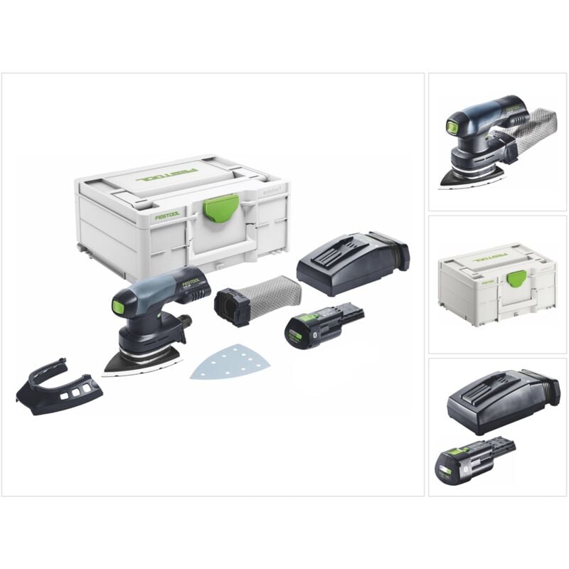 Festool - dtsc 400-Basic Akku Deltaschleifer 18 v 100 x 150 mm Brushless + 1x Akku 3,0 Ah + Ladegerät + Systainer