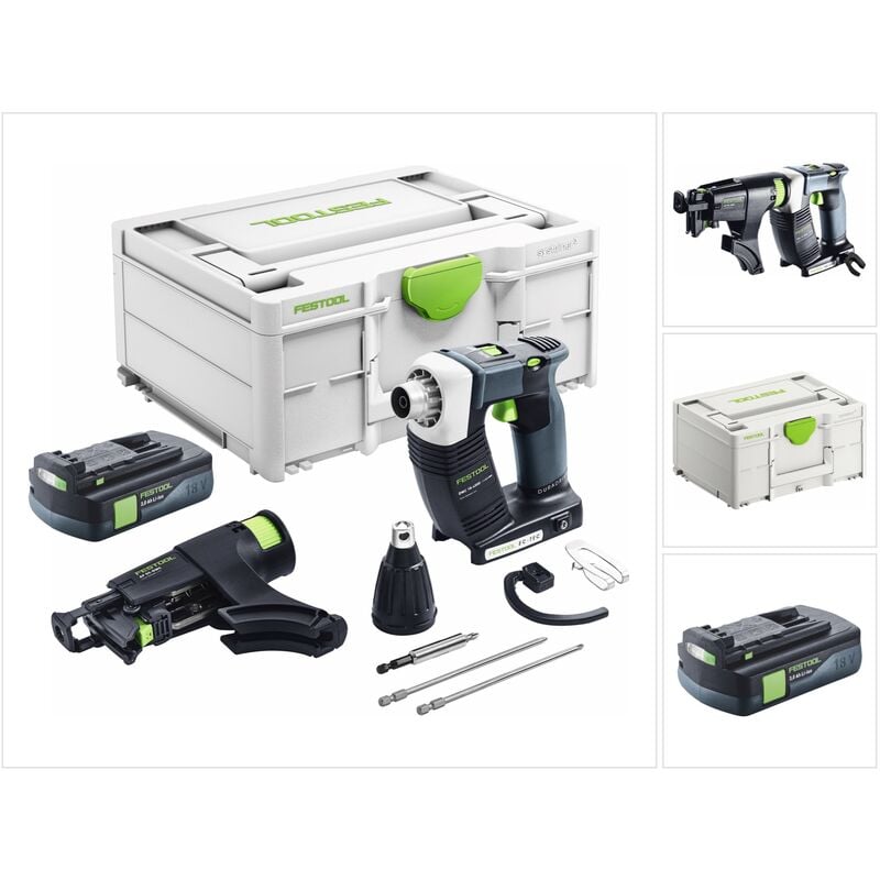 Duradrive dwc 18-4500 Basic Akku Bauschrauber 18 v 14 Nm Brushless + 1x Akku 3,0 Ah + Systainer - ohne Ladegerät - Festool