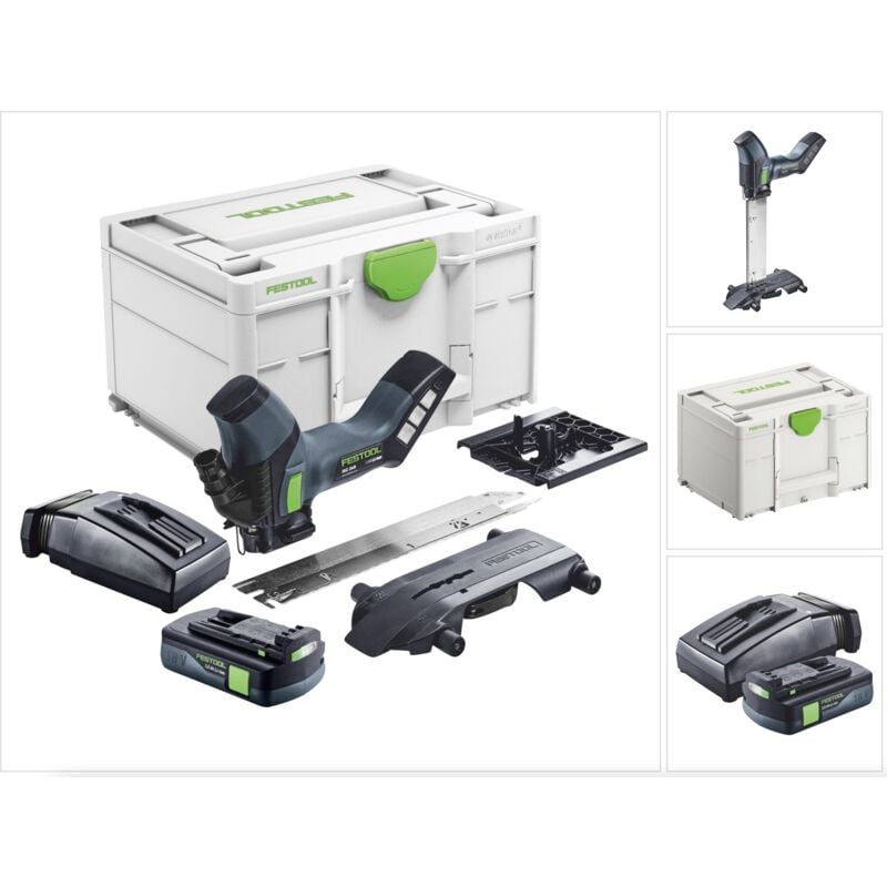 Isc 240 EB-Basic Akku Dämmstoffsäge 18 v 240 mm + 1x Akku 3,0 Ah + Ladegerät + Systainer - Festool