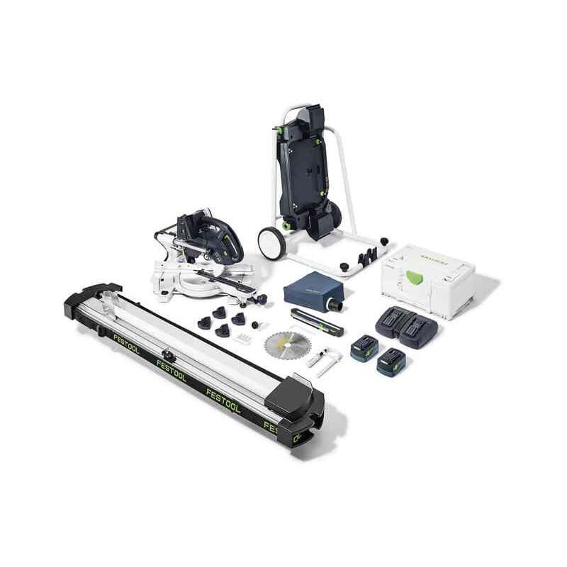 Festool - Akku-Kapp-Zugsäge ksc 60 eb 5,0 I-UG-Set kapex, incl. Energie-Set 2x5 Ah, Kreissägeblatt, Zubehör, Systainer
