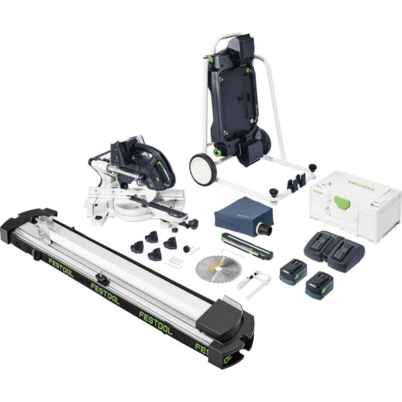 Festool - Akku-Kapp-Zugsäge ksc 60 eb 5,0 I-UG-Set kapex, incl. Energie-Set 2x5 Ah, Kreissägeblatt, Zubehör, Systainer