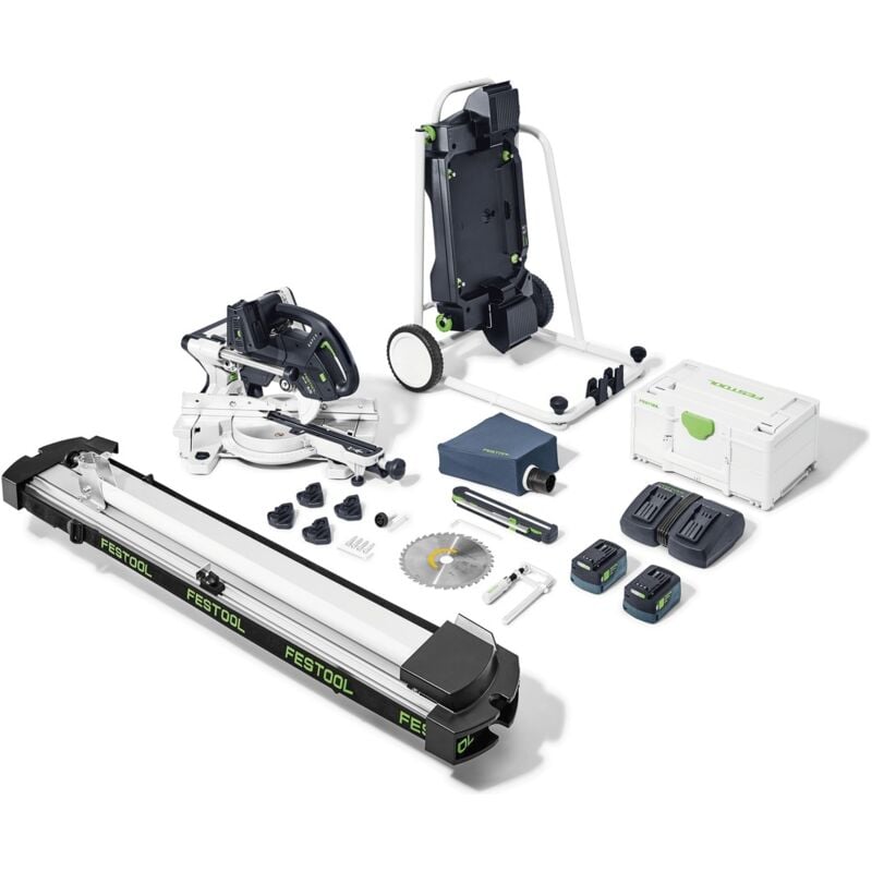 Festool - Akku-Kapp-Zugsäge ksc 60 eb 5,0 I-UG-Set kapex, incl. Energie-Set 2x5 Ah, Kreissägeblatt, Zubehör, Systainer