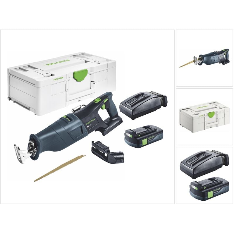 Rsc 18 EB-Basic Akku Säbelsäge 18 v Brushless + 1x Akku 3,0 Ah + Ladegerät + Systainer - Festool