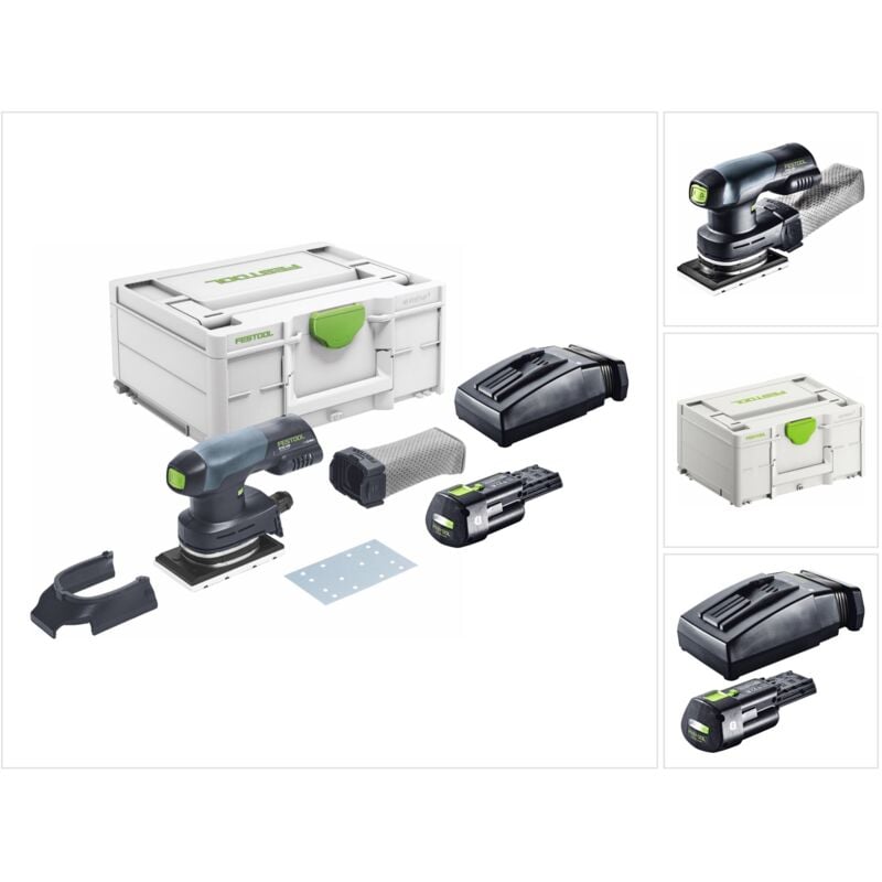 Rtsc 400-Basic Akku Rutscher 18 v 80 x 130 mm Brushless + 1x Akku 3,0 Ah + Ladegerät + Systainer - Festool