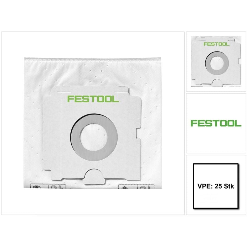 Sc-fis-ct 26/25 Filtersack cleantec - 25 Stück ( 5x 496187 ) - Festool