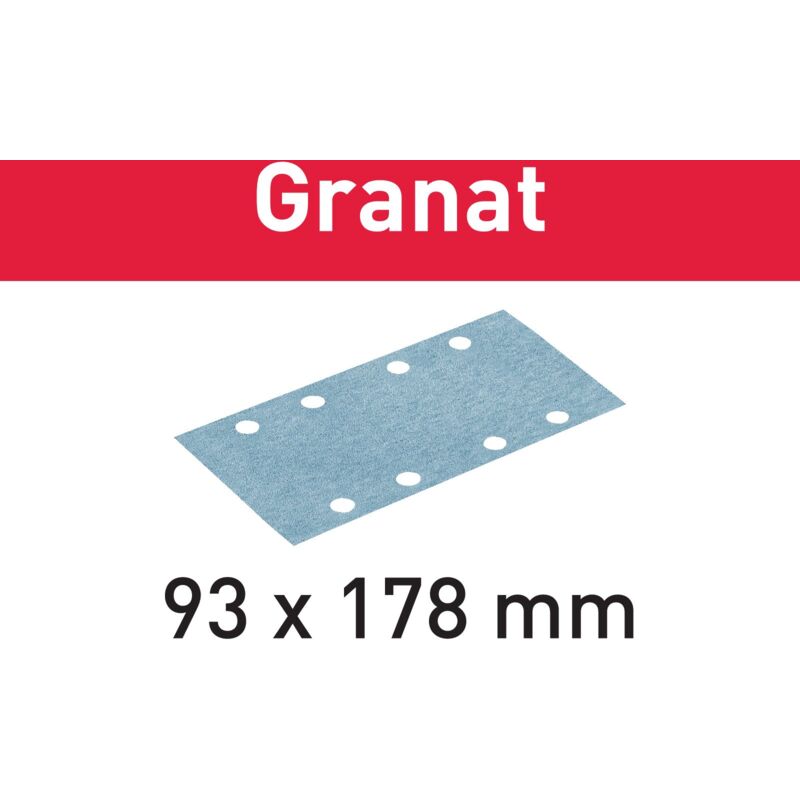 Schleifmittel Granat 93x178 P240 GR/100 - 498940 - Festool
