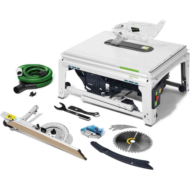 Festool - Tischkreissäge tks 80 ebs, incl. 1x Kreissägeblatt, Absaug-Set, Zubehör, Karton