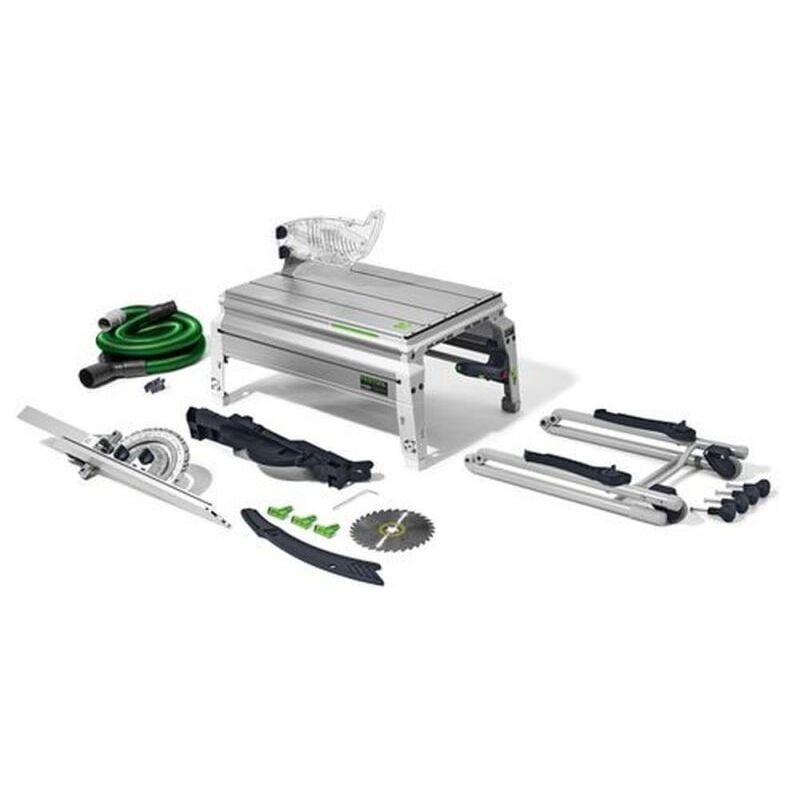 Festool Tischzugsäge CS 50 EBG PRECISIO, incl. 1x Kreissägeblatt, Absaug-Set, Zubehör, Karton