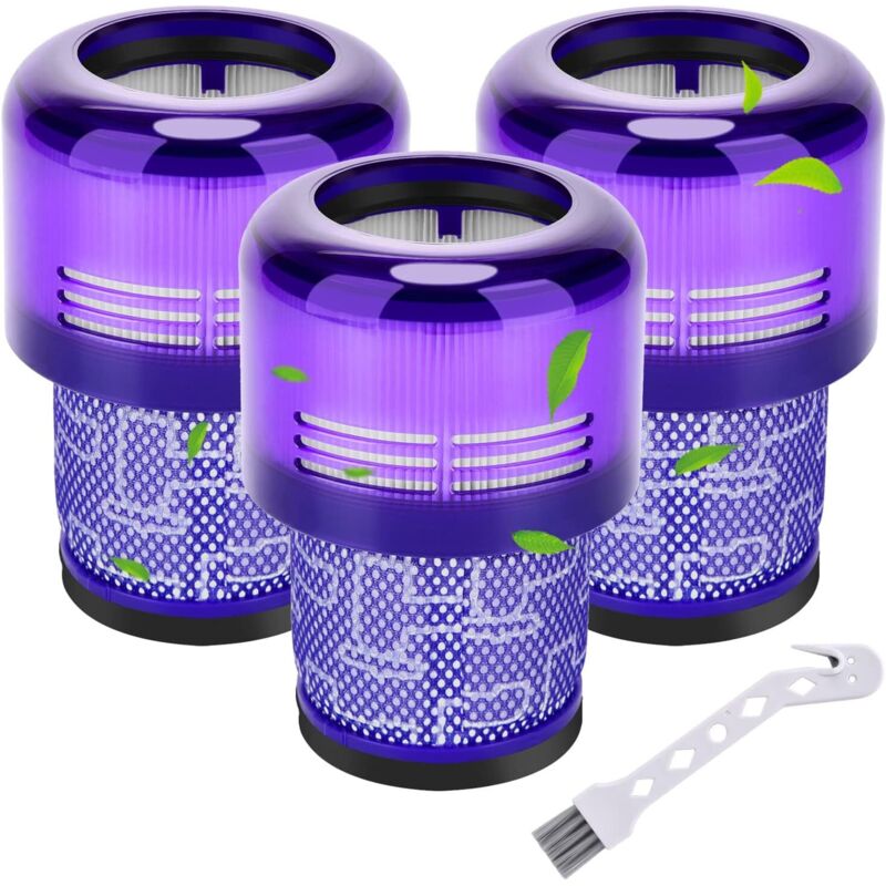 Filter für Dyson V11, 3er-Pack Ersatzfilter für Dyson V11 V15 SV14 SV17 SV22 Detect Animal Absolute Extra Pro Torque Drive Motorhead Staubsauger,