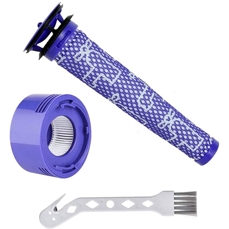 Filter für Dyson V8 Ersatzfilter für Dyson V8 V7 Animal und Absolute Cordless Staubsauger 2 Vorfilter & 2 HEPA Nachfilter für Dyson V7 V8 Teil