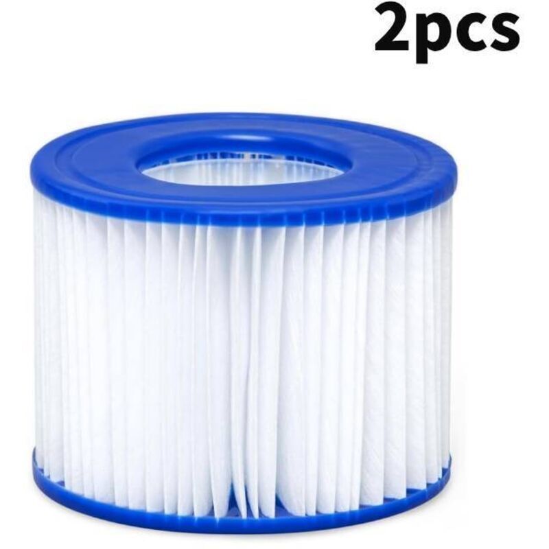 Filtro per piscina 2 pezzi, Filter spa, Pulitore per piscina per Bestway (VI), weiß und blau, 10,68 cm