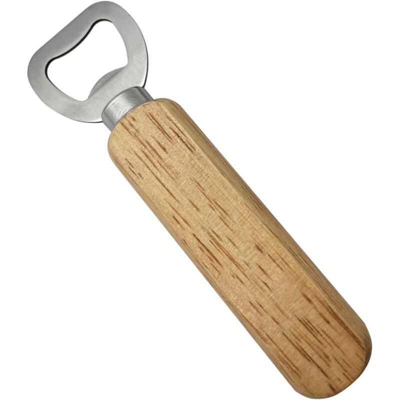 Flaschenöffner, Holzgriff, Flaschenöffner, Glasflaschenöffner für Wein, Bier, Limonade