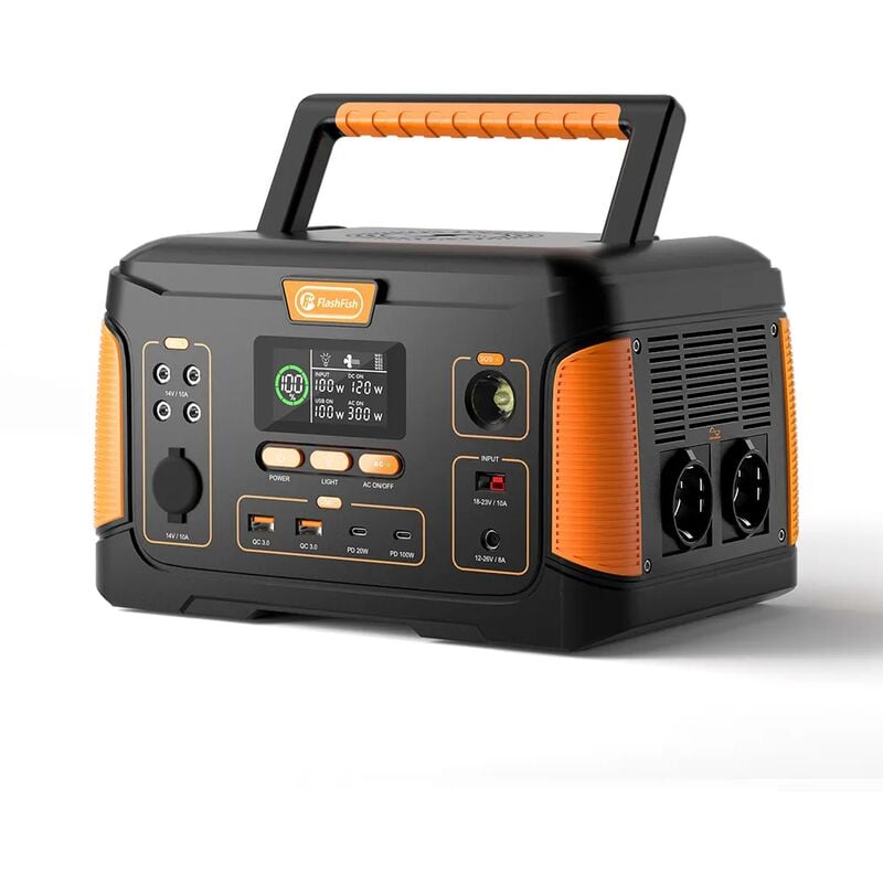 FlashFish J1000 Plus Tragbare Stromerzeuger 1000W/932Wh Ternäre Lithiumbatterie Powerstation, Balkonkraft Aufladezeit Unterstützt den