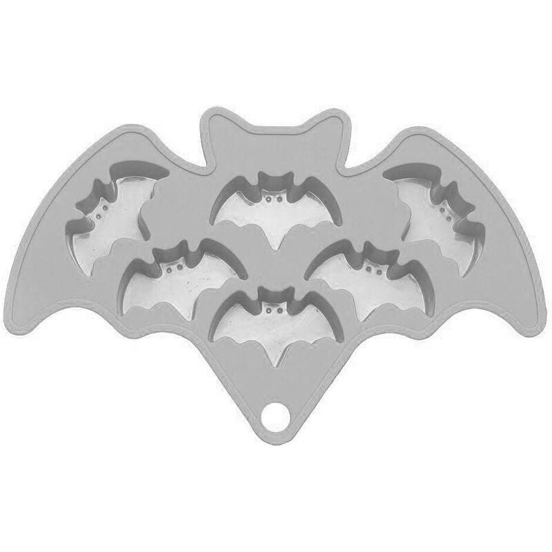 Bluedeer - Fledermaus Motiv-Silikonform für Eiswürfel & Backen - 6 Figuren - Halloween, Karneval & Motto-Party