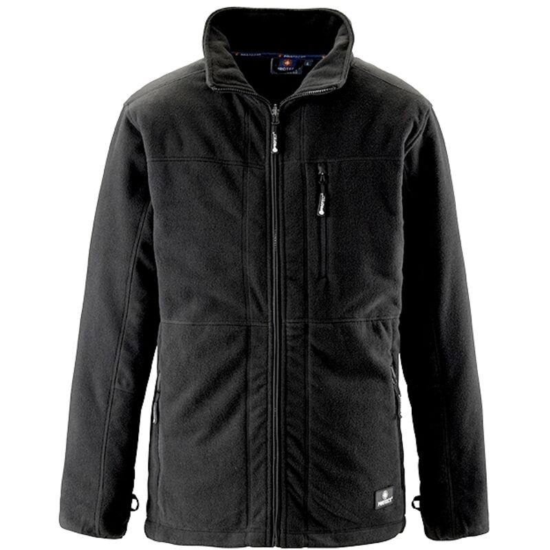 4PROTECT® Fleecejacke DALLAS, Schwarz XL