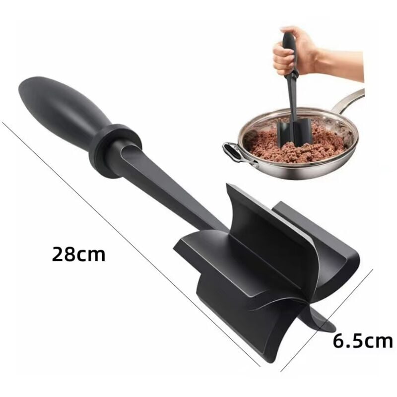 Fleischwolf, Hamburgerwolf, hochwertiger, hitzebeständiger Rindfleischwolf, Kartoffelmischer aus Nylon für Hamburgerwölfe, Fleisch- und