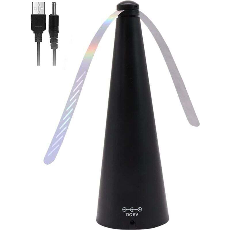 Fliegenabweisender Ventilator – elektrischer Tischventilator mit Fliegenabwehr – Mückenschutz zum Schutz vor Insekten beim Essen – für Abendessen zu