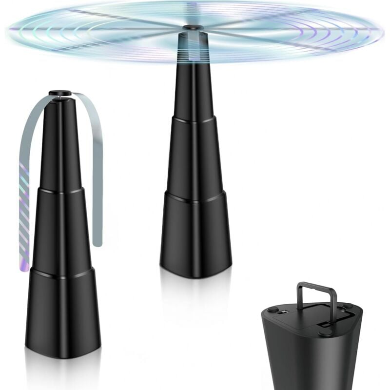 Aiperq - Fliegenabwehr-Ventilator, 2er-Pack Fliegenabwehr-Ventilator, Fliegenventilator zum Verscheuchen von Fliegen, Mückenabwehr-Ventilator für das
