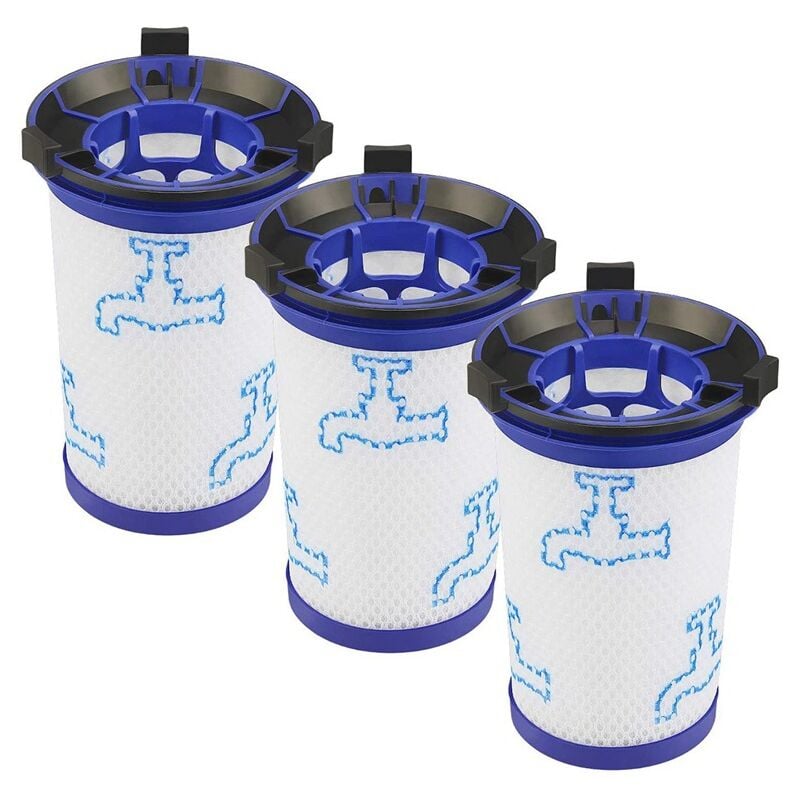 Dolaso - FlkwoH 3 Stück Ersatzfilter für Rowenta Air Force 360 RH9051WO RH9057WO RH9059WO RH9081WO RH9086WO & Tefal Air Force 360
