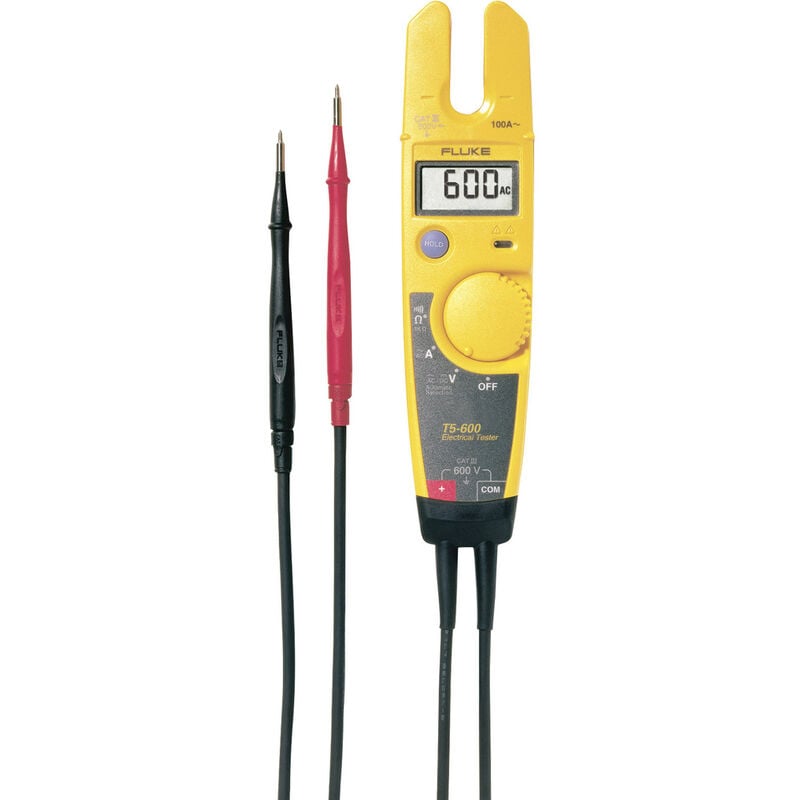 Fluke - T5-600 Zweipoliger Spannungsprüfer cat iii 600 v lcd, Akustik