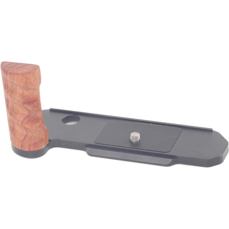 FM2 Holzgriff für Nikon FM2 Kamera, L-förmige Grundplatte für Nikon FM2, Arca-Schnellwechselplatte aus Aluminiumlegierung, seitlicher Holzgriff