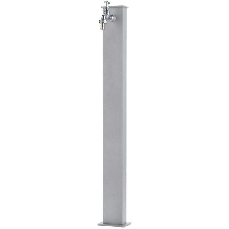 Bel-fer - Rechteckiger Brunnen mit System und Wasserhahn H82 Cm Farbe Aluminium Made in Italy