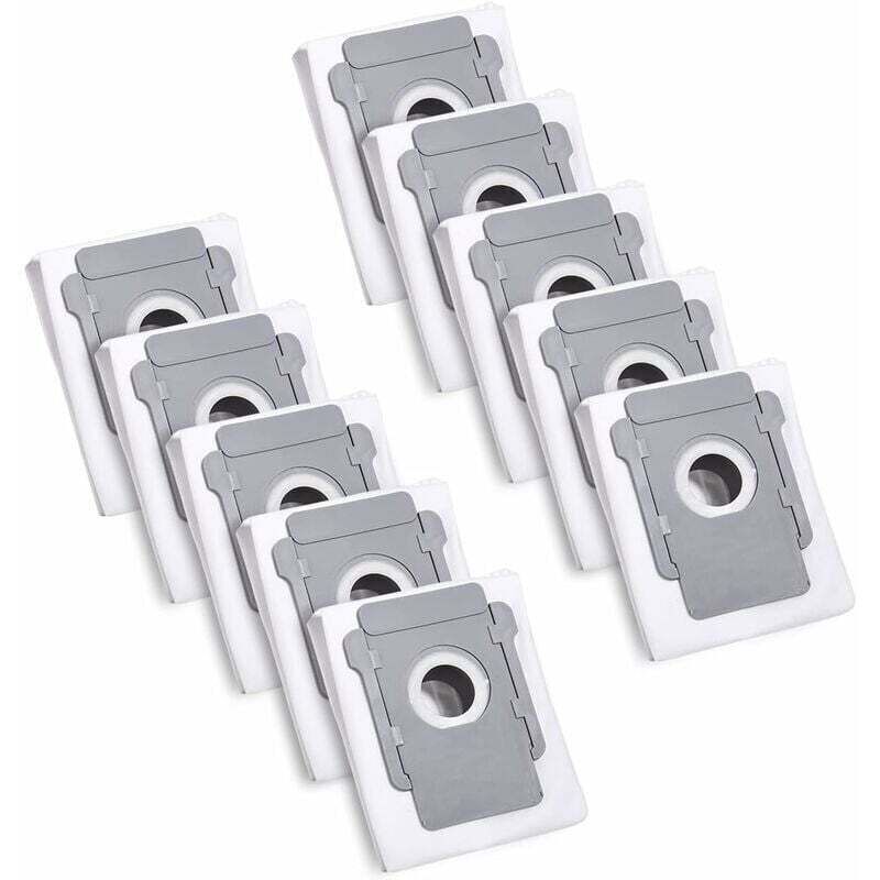 FOREHILL 10 Ersatz-Roomba-Beutel für iRobot Roomba i7 i7+ / S9 / S9+ / i3 / i3+ / i4 Staubsaugerbeutel, Beutelhalter für iRobot Roomba Allen Clean