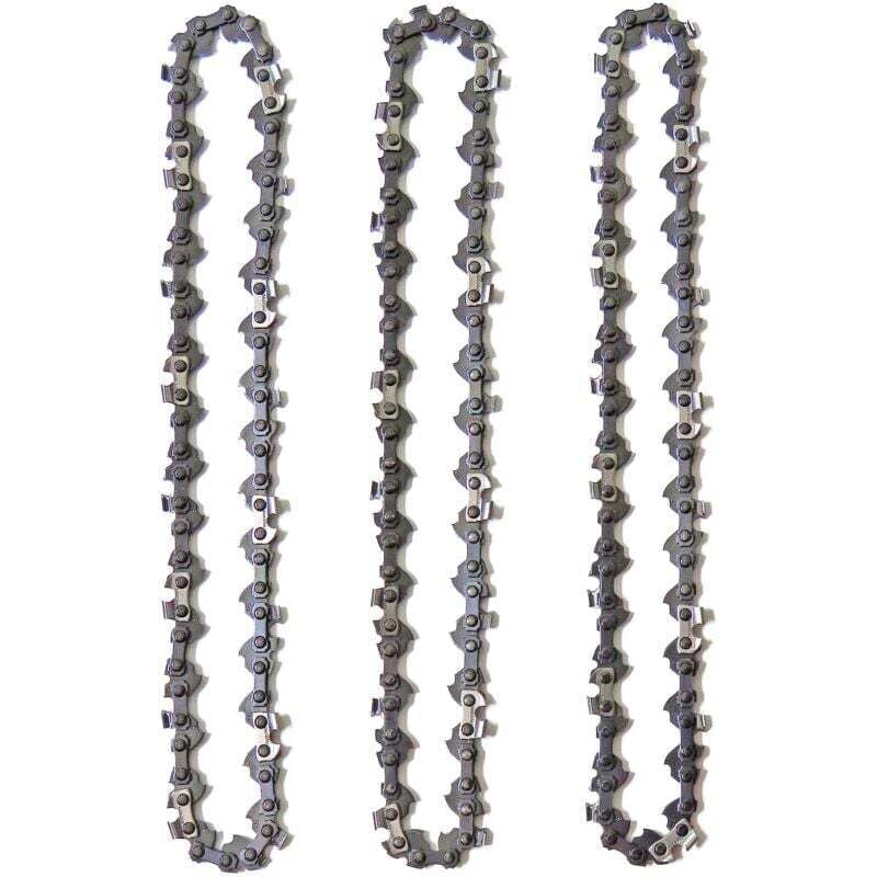 FOREHILL 3er-Pack Hochentasterketten für 10 Zoll (25 cm) Schwert, 40 Treibglieder, geringer Rückschlag, kompatibel mit Black & Decker, Ryobi und