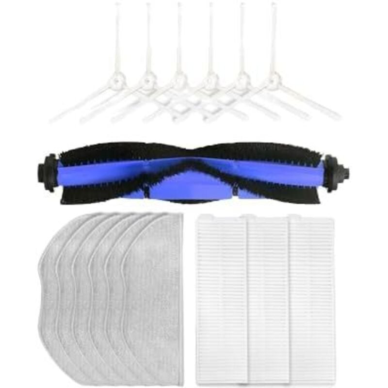 FOREHILL Ersatzteile für Rowenta X-plorer 95 Serie Saugroboter, Saugroboter und Besen-Kombination, 1 Hauptbürste, 6