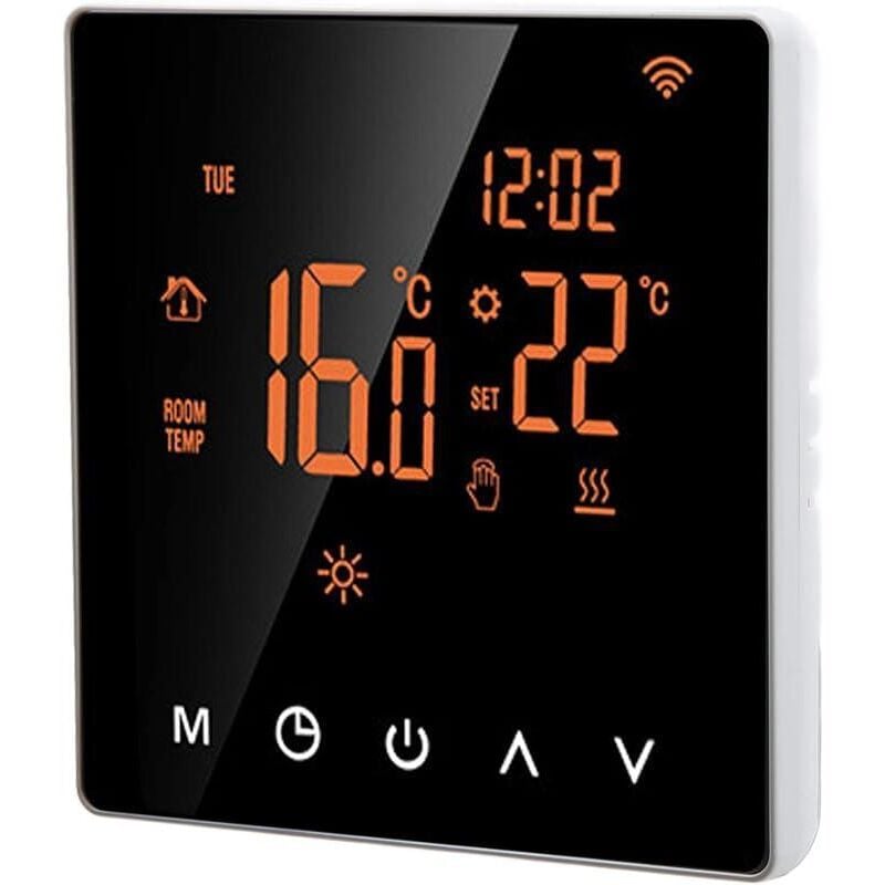 FOREHILL ME81H AC 230V Wi-Fi Smart-Wandthermostat für Heizkessel, Wi-Fi Smart-Thermostat, Smart-Thermostat mit LCD-Display,