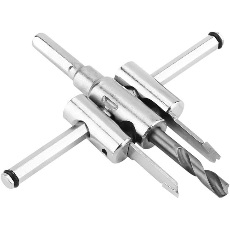 Verstellbarer Lochsägenbohrer, 30–120 mm, ausziehbarer Bohrer für Holzbearbeitung, Trockenbau, Bohren, Heimwerker-Zimmereiwerkzeuge