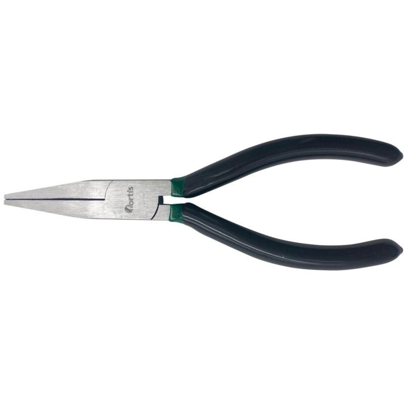 Fortis Langbeckzange poliert, 160 mm, flache Backen, Kunststoff-Griff